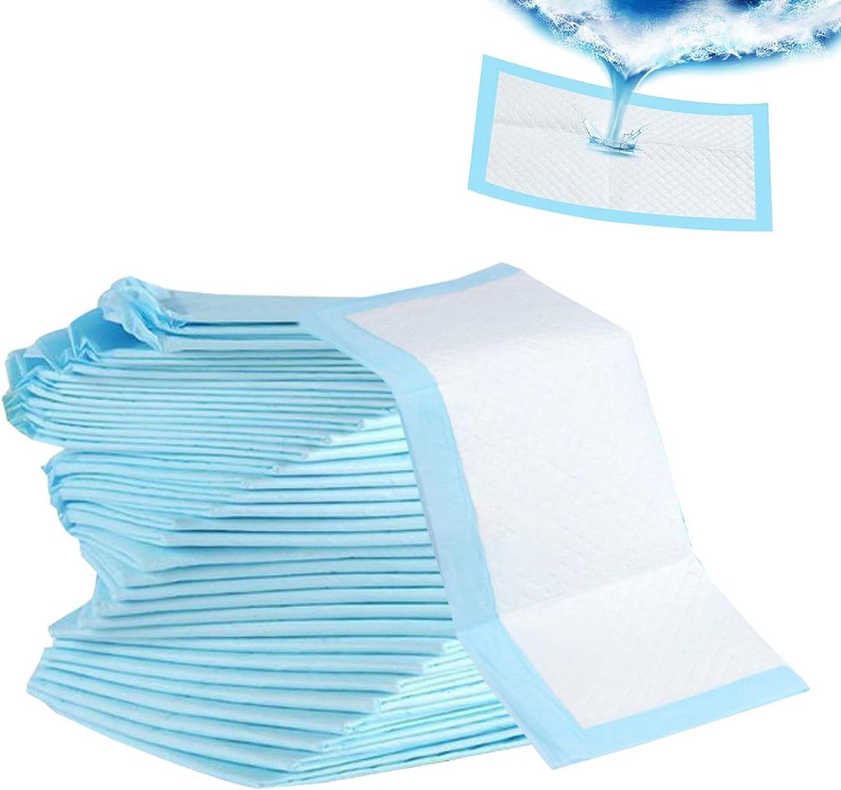 Onderleggers Baby - Vervangmatjes - Hygiënisch Verschoon - Lekvrij Ontwerp - 100 Stuks - Multicolor