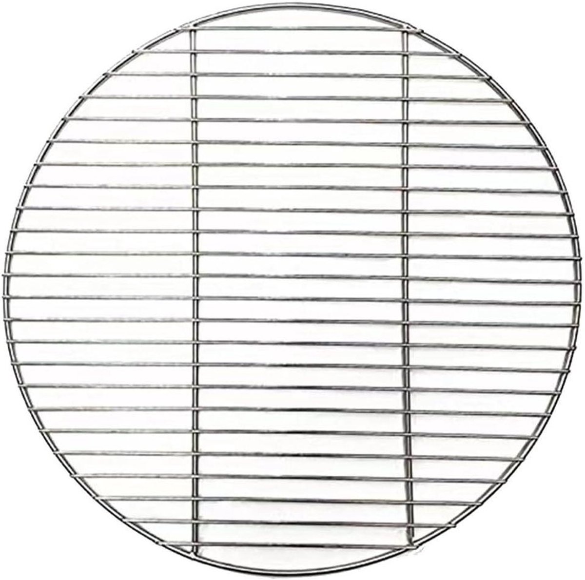 BBQ Grillnet - Barbecue Gaas - Buiten Koken - Roestvrij Staal - 43 cm Rond - Zilver