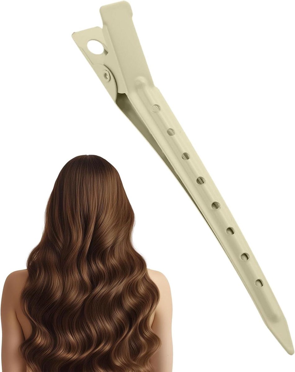 Eendenbek haarclips - Volume spelden - Haar stylen - Veilige grip - 9 cm lengte - Zwart