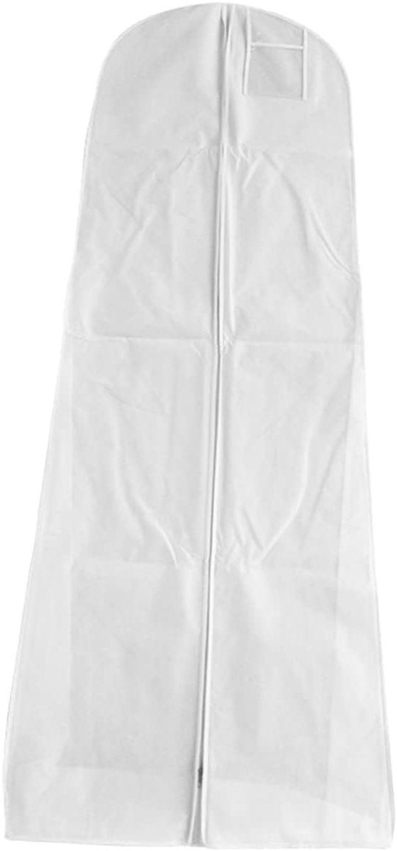 Bruidsjurk Opberghoes - Kleding Beschermer - Bruiloft Voorbereiding - Ademende Stof - 170x50x40 cm - Wit