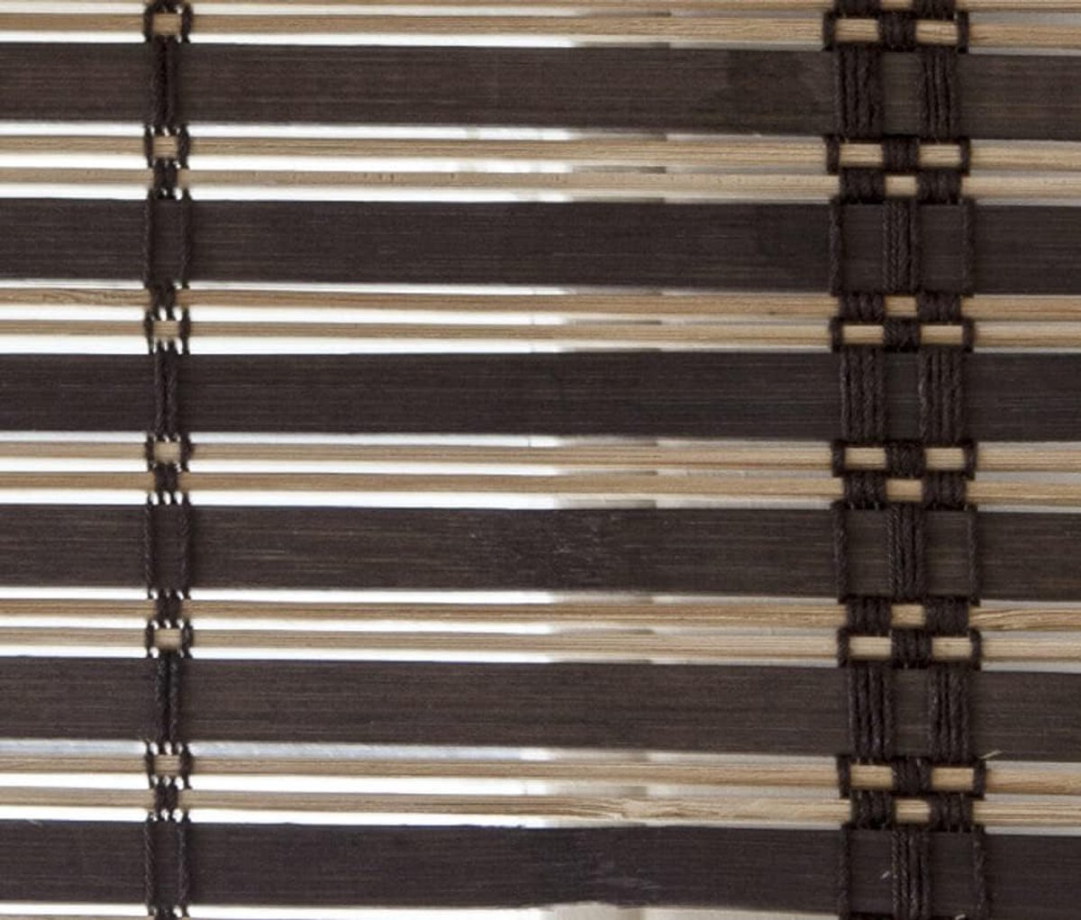 Bamboe Rolgordijn met Katrolsysteem en Metalen Haken - Natuurlijke Zonwering
