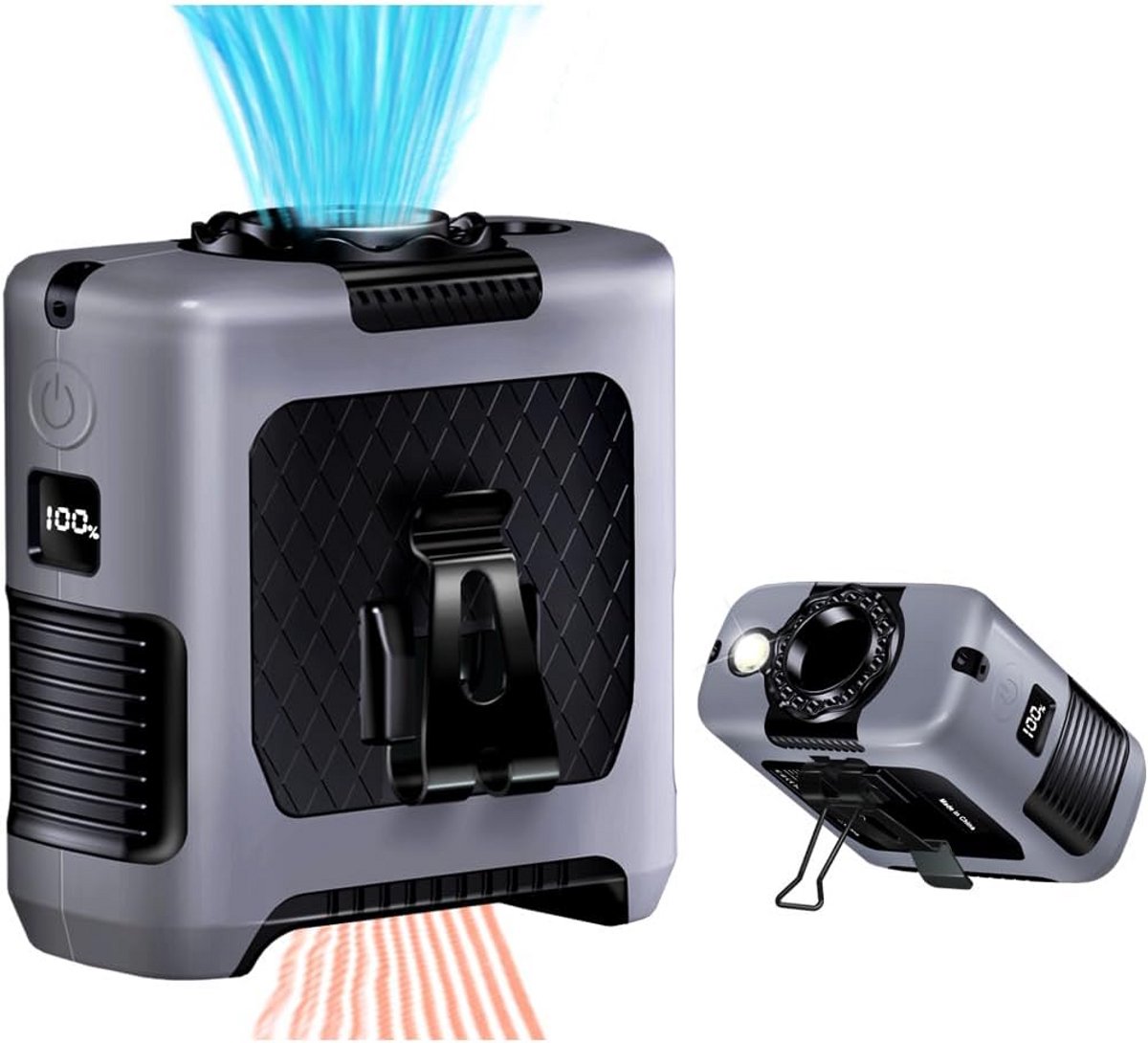 Krachtige Draagbare Taille Clip Ventilator met 10000mAh Batterij voor Buitenactiviteiten