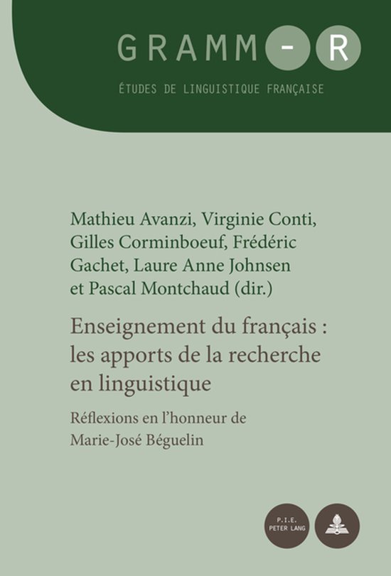 GRAMM-R 21 - Enseignement du français : les apports de la r ... - cover