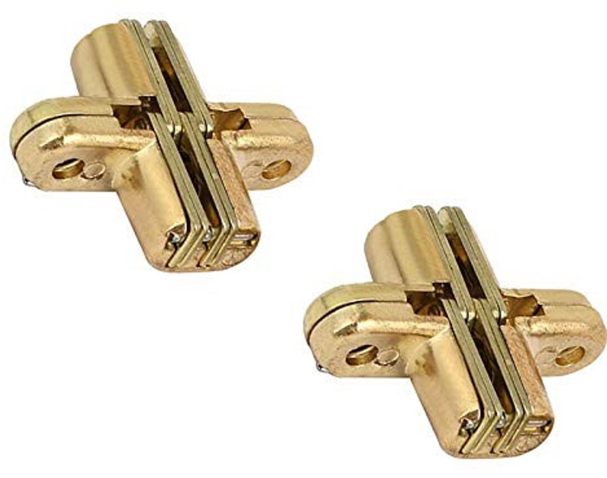 aladdien - Invisible Hinge - Verstevigingsoplossing - Goud - Geschikt voor Vouwtafels - Duurzaam en Onopvallend