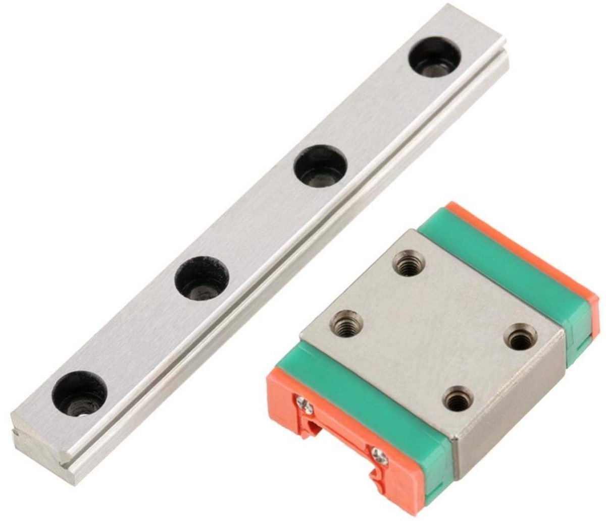 aladdien - Lineaire rail Miniatuur Guide - 3D Printer en Machine - 55mm - Slide Block - Precisie en Stabiliteit - Geschikt voor diverse toepassingen