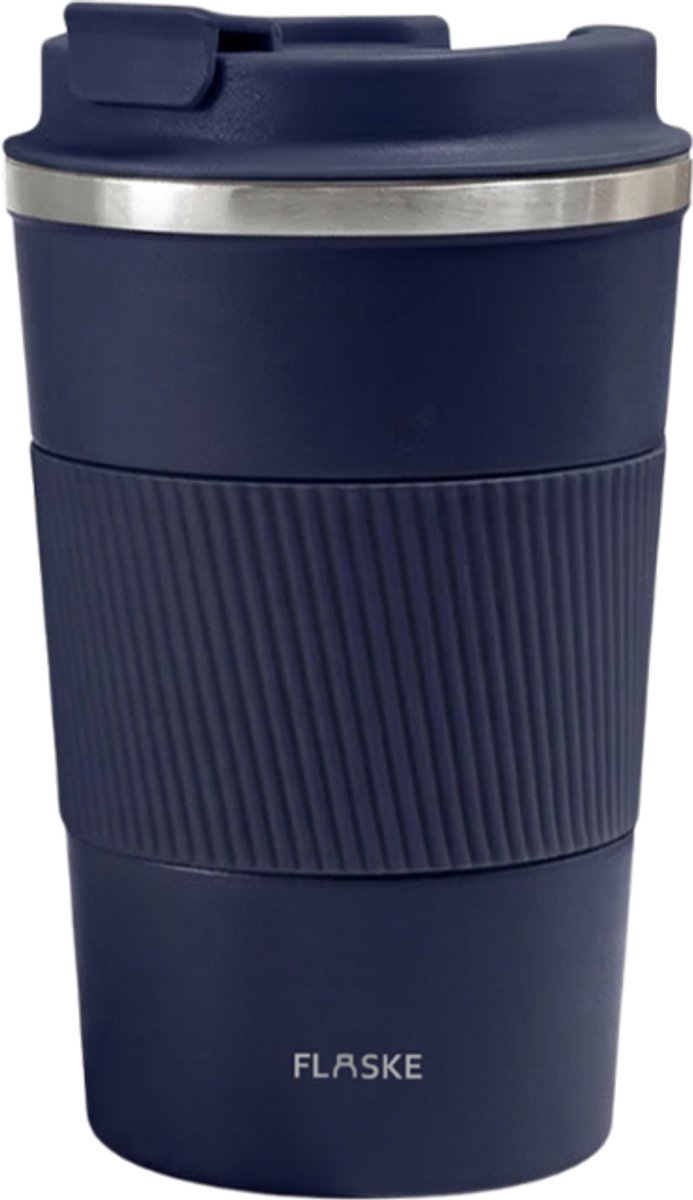 FLASKE Koffiebeker Coffee Cup Big 380ML - Shade - RVS Koffiebeker to Go van 380ML