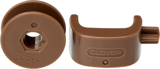 Clover 8108 Reservespoelset voor occhischipje bruin/ VE3 kurkwerk, kunststof, 18,5 x 8 x 1,5 cm, 6 stuks — afbeelding 4