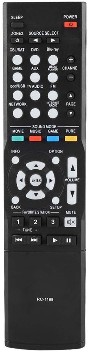 aladdien - Afstandsbediening - Vervanging afstandsbediening - Laag energieverbruik - Geschikt voor AVR1613 AVR1713 1912 1911 2312 - Originele ...