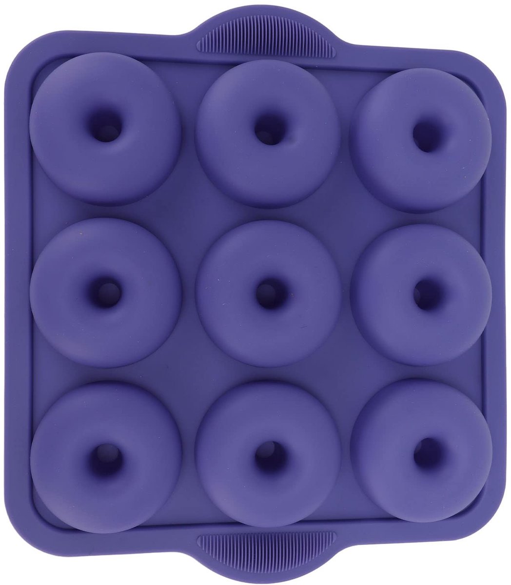 ONF3 - Siliconen Donut Bakvorm - Donuts Bakken - BPA-vrij - Koningsblauw - Vaatwasmachinebestendig - Perfecte Donuts - Geschikt voor Thuis en Re...