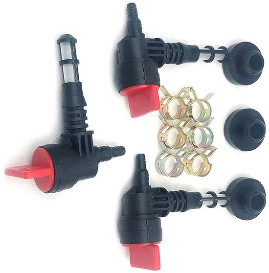Allecto - 3 Pack Brandstof Afsluitklep - Voor Hogedrukreiniger - Vervangt 192980GS 78299GS 80270GS - Geschikt voor 3250-8000 Watt - Metaal - Voor van Merkloos	 — afbeelding 3