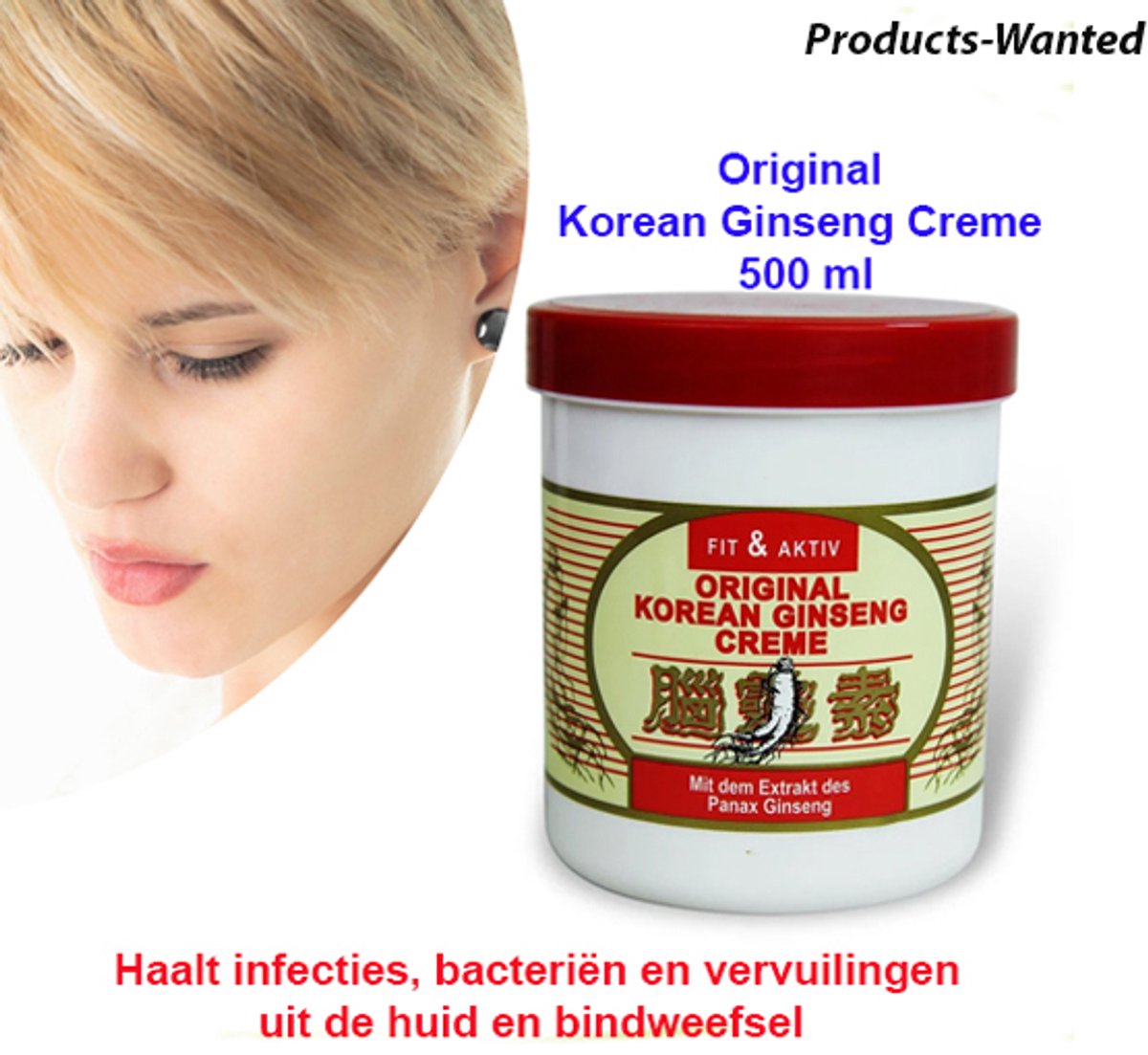 Original Korean Ginseng Crème – 2 Potten van 500 ml