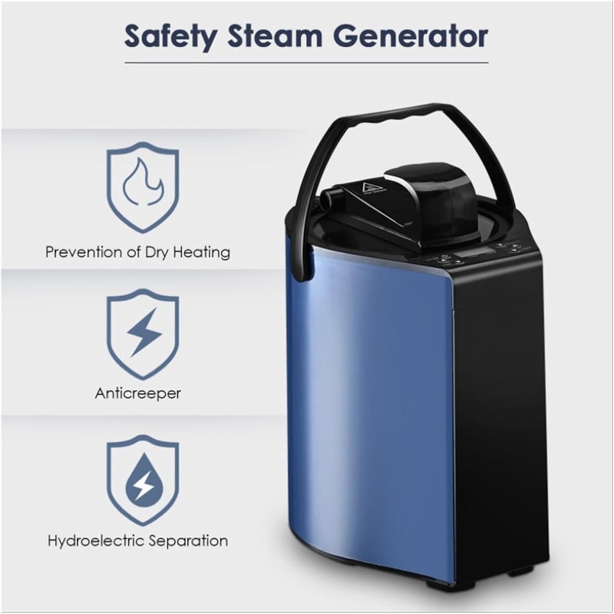 Stoomgenerator - Sauna Pot - Thuis SPA Therapie - Veilige Anti-Droog Branden - 3L Capaciteit - Wit — afbeelding 5