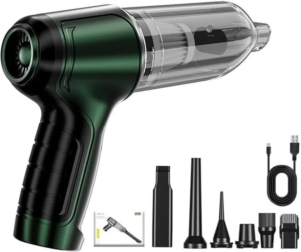 Handstofzuiger - Draagbare Kruimeldief - Auto Interieur Reinigen - Draadloos Gemak - 600 Gram - Zwart