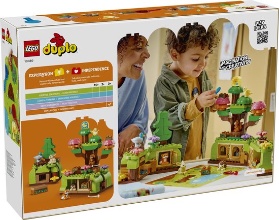 LEGO DUPLO Ontdekkingsbos met Wilde Dieren Speelgoed voor Kinderen en Kinderkamer Decoratie 10480