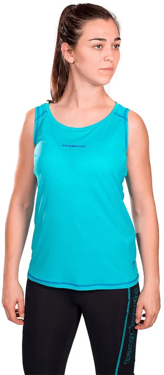 Trangoworld Baells Mouwloos T-shirt Vrouw Turquoise