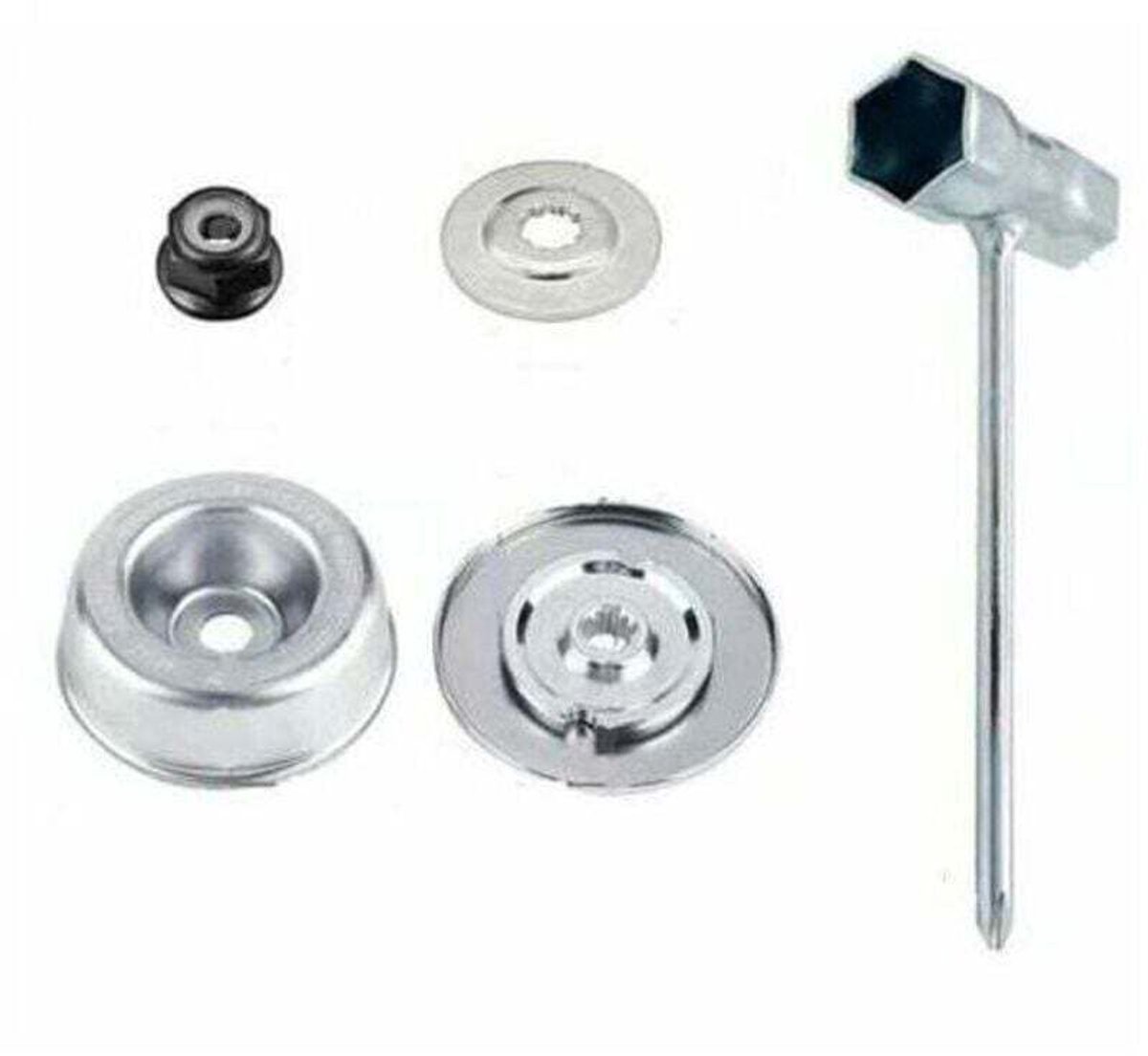 4-delige set onderdelen en accessoires geschikt voor STIHL FS55 FS56 FS120 FS130 FS130R FS200 FS200R FS250 en XU grasmaaiers, hoogwaardige geschikt vooralen vervangingsonderdelen geschikt voor grasmaaieraccessoires.