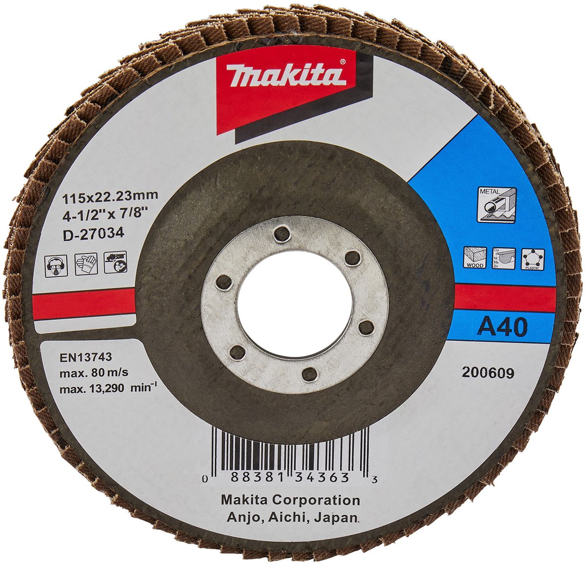 Makita Lamellenschijf 115 mm A40 - D-27034