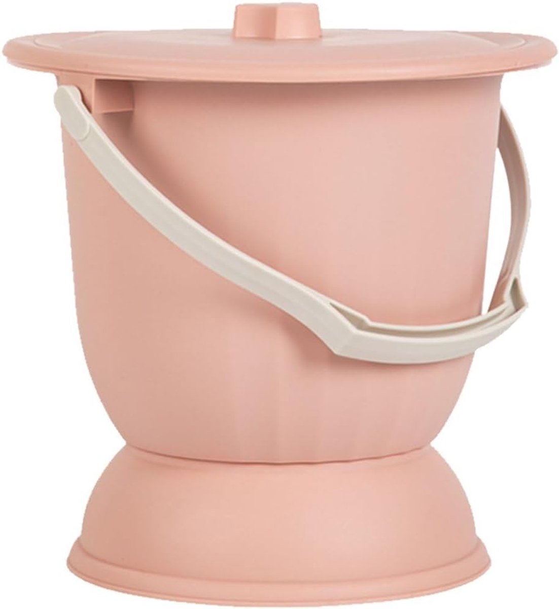 Draagbaar Toilet - Nachtelijke Urinoir - Comfortabel Gebruik - Afsluitbaar met Deksel - 26 x 27.5 cm - Wit