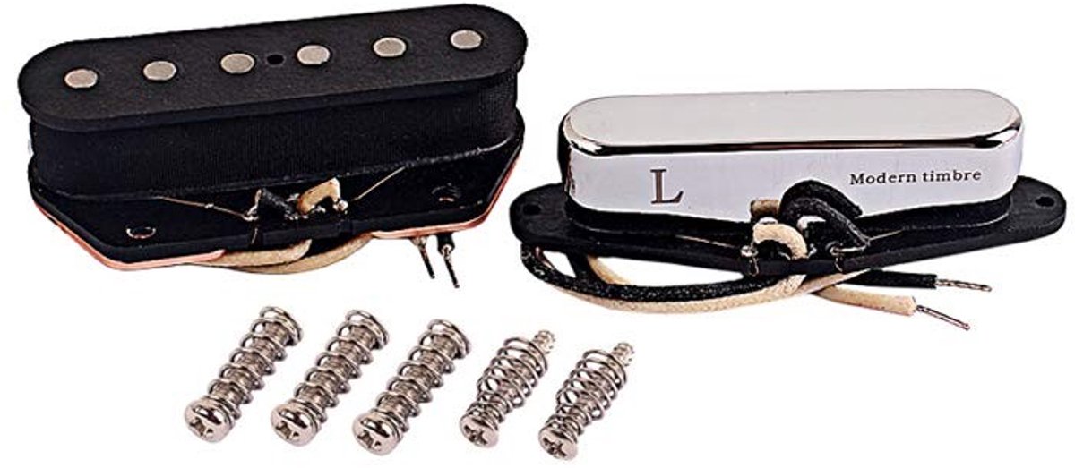 aladdien - Gitaar pickups set - Telecaster stijl - Hoogwaardige klank - Hals en brug pickup - Vervangingsonderdelen - Perfect voor muzikanten