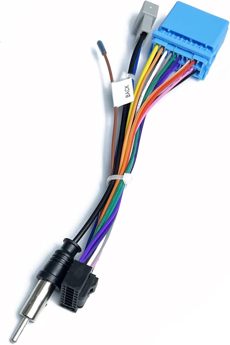 Radio Kabel Adapter - Stereo Bedrading - Auto Audio - Plug and Play - 16-pin Connector - Zwart