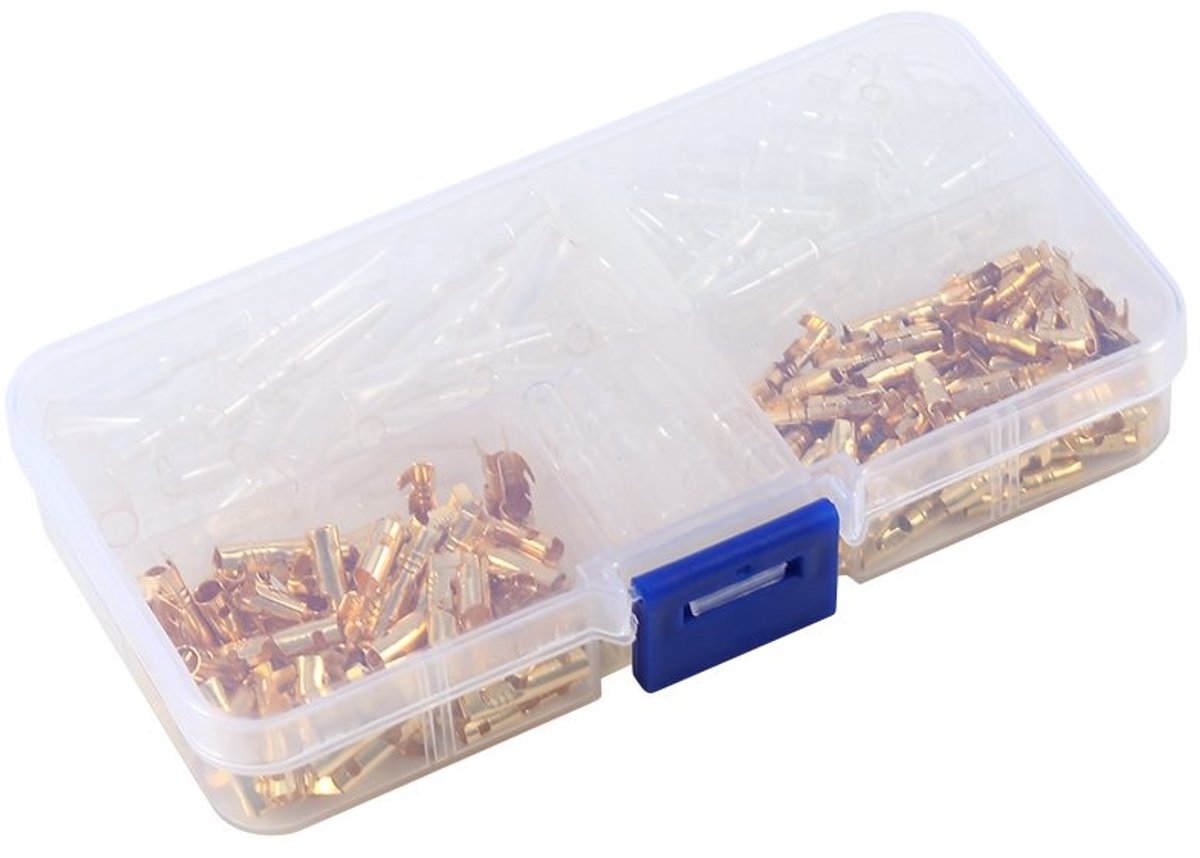 aladdien - 3.5 mm Round Plug - Crimp Connectors - Duurzaam en lange levensduur - 120 stuks - Ideaal voor DIY-projecten - Geschikt voor elektronica