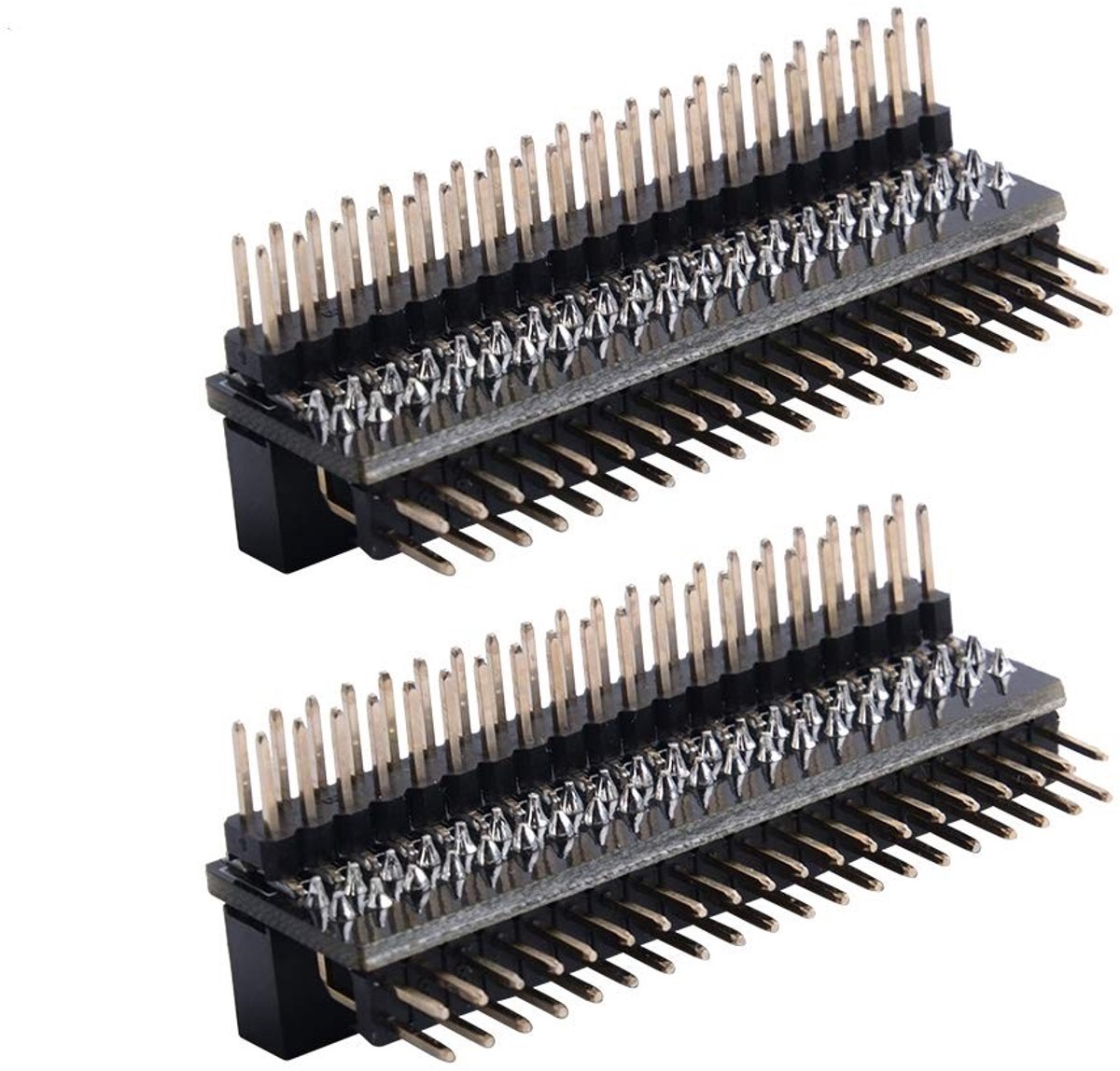 aladdien - Extension Header - 40 Pin Adapter - Eenvoudig te monteren - 1 tot 2 uitbreidingskaart - Raspberry Pi 5/4/3B+/3B/Zero - 2 stuks