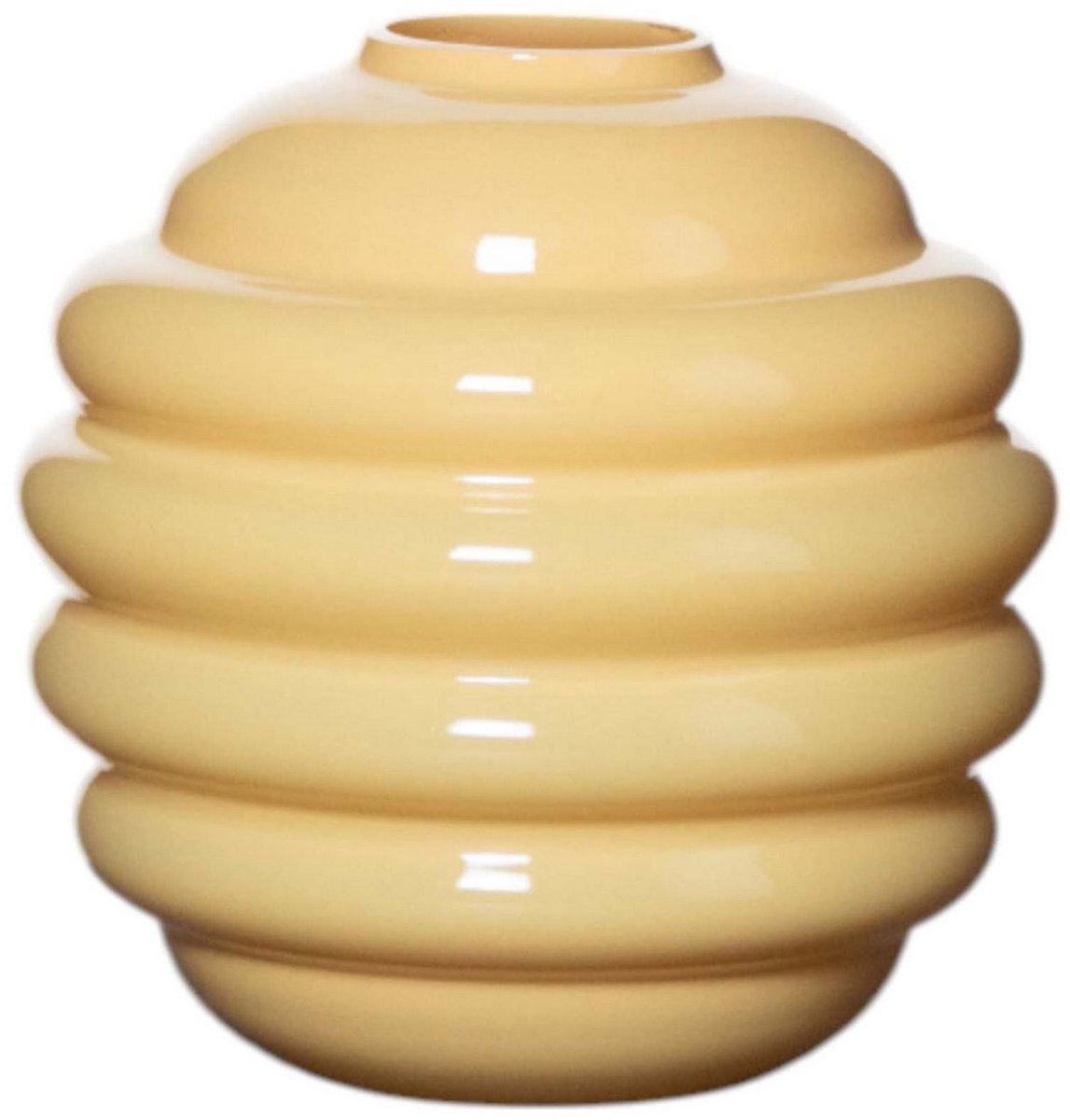 Ottosimon vaas geel decoratievaas keramiek 15 cm modern design. Meerkleurig