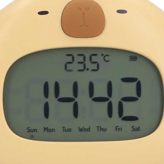 Digitale Wekker - Nachtlamp Klok - Ontspannen Wakker Worden - Snooze Countdown - 12x8 cm - Wit van Merkloos — afbeelding 2