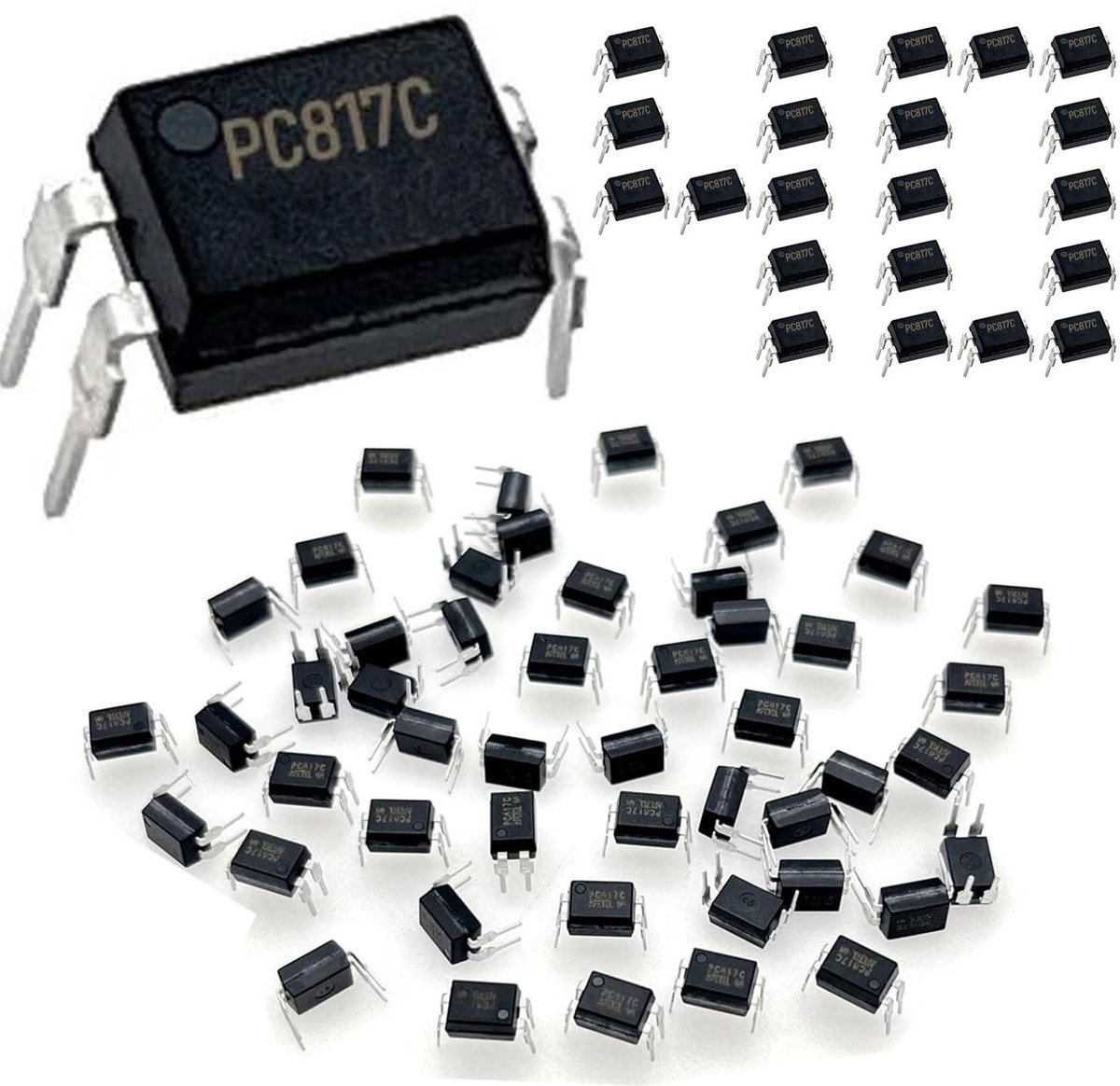 aladdien - Optokoppelaars - 40x PC817C - Voor DIY Projecten - 4-Pin DIP - Hoge Kwaliteit - Betrouwbaarheid - Geschikt voor Elektronica - Formaat 4-Pin