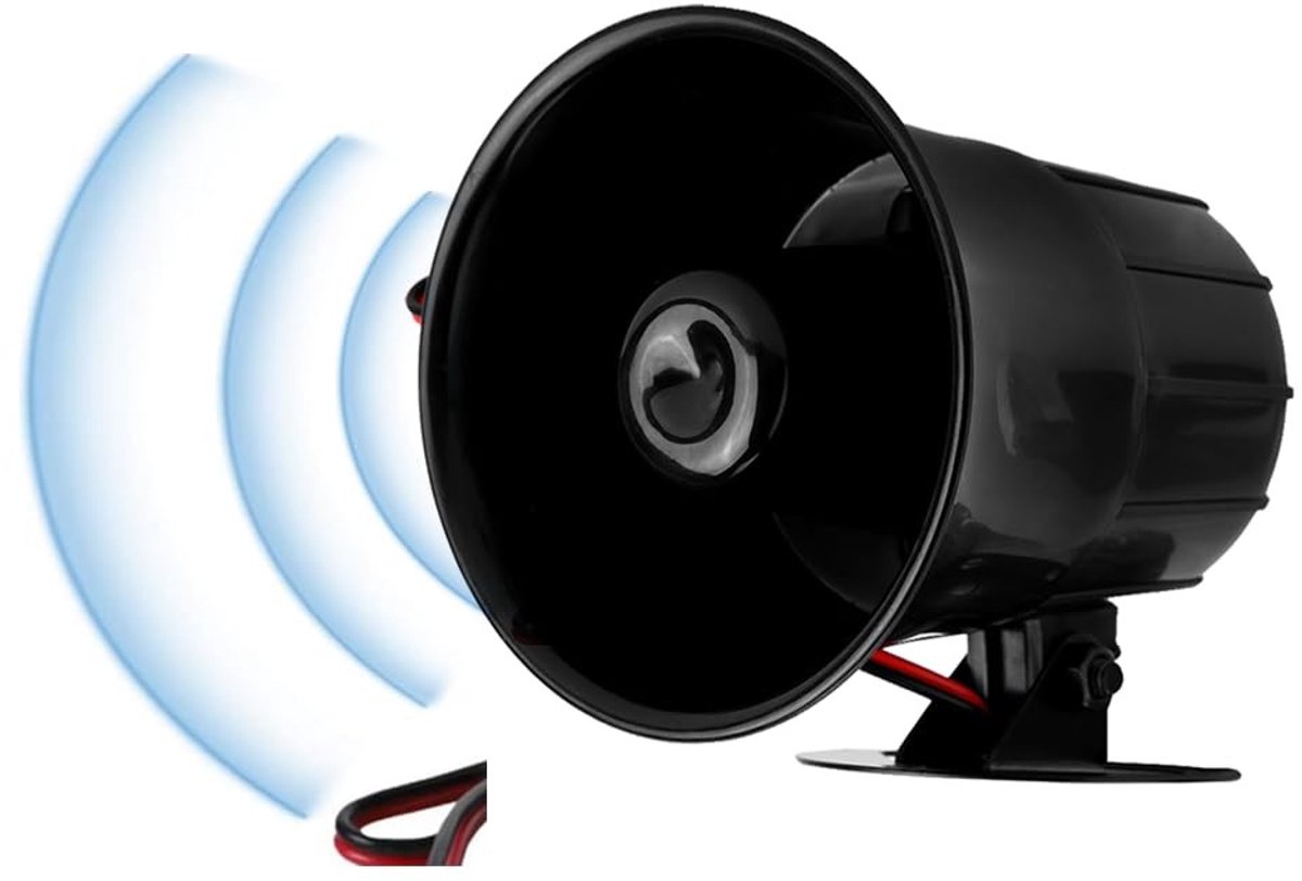 Sonew 110dB Bedrade Alarm Sirene voor Thuisbeveiliging - Duurzaam en Eenvoudig te Installeren
