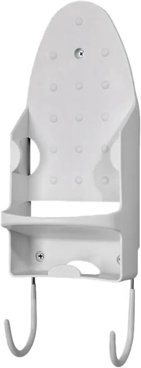 Strijkplank Houder - Strijkijzer Rek - Ruimte Besparen - Wandmontage Ontwerp - 133x294mm - Wit