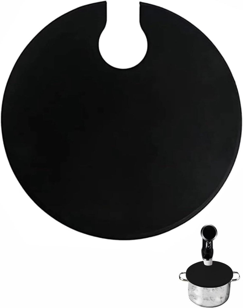 Sous Vide Deksel - Kookdeksel Siliconen - Langzaam Koken - Voorkomt Verdamping - 30 cm Diameter - Grijs