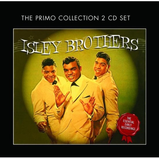 The Isley Brothers, 3 mannen in gele pakken met strikjes, 'The Essential Early Recordings'.