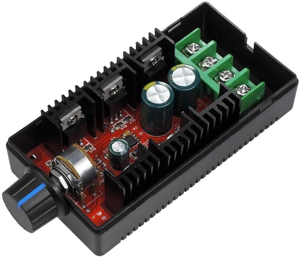 aladdien - 9-50V DC Motor Control - Controller - 40A 2000W - Snelheidsregeling - Voor diverse DC motoren - Geschikt voor ventilators en meer
