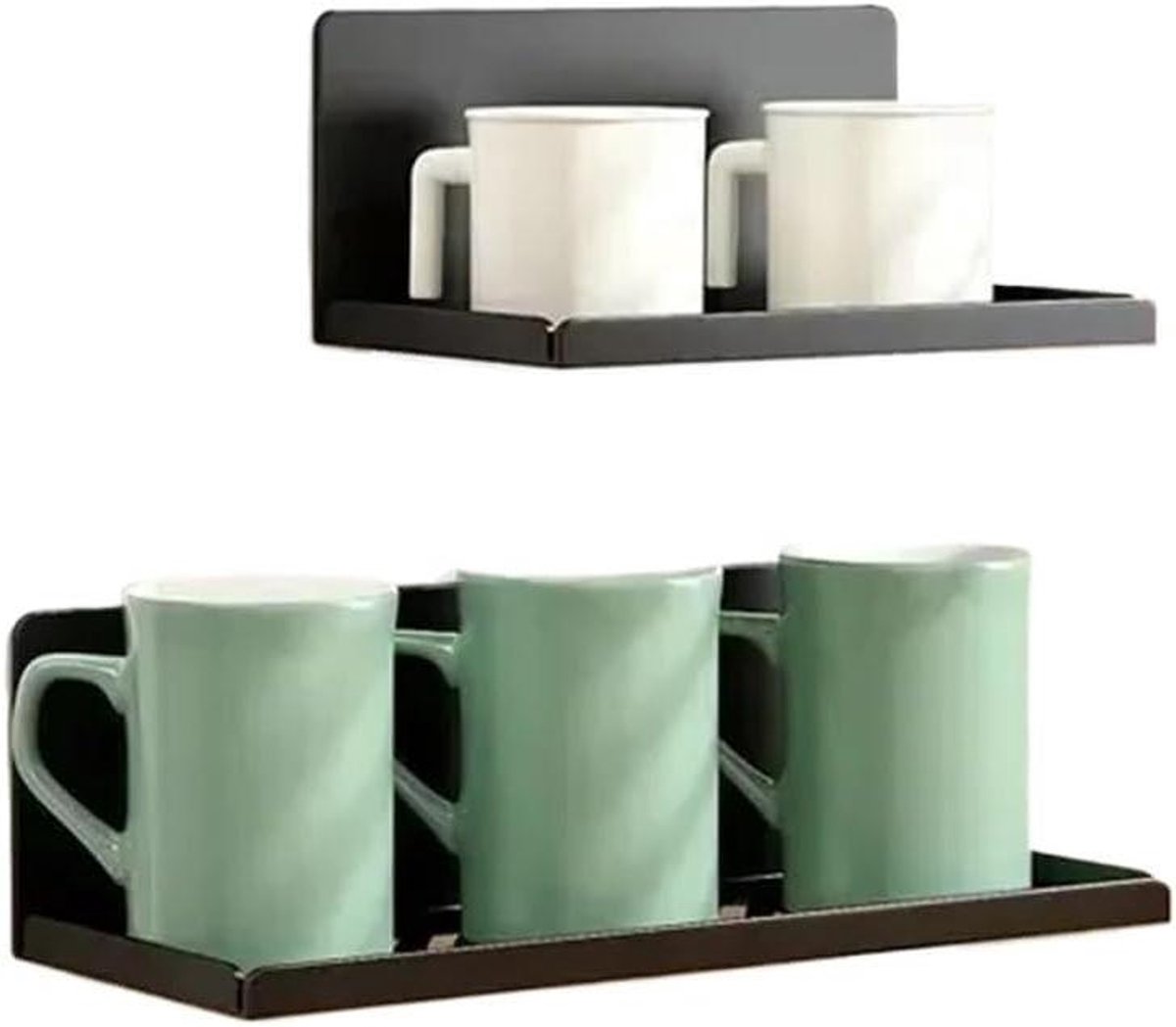 Magnetisch Kruidenrek - Koelkast Organizer - Keuken Opbergen - Eenvoudige Installatie - 30 cm - Zwart