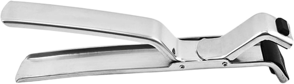 Hete Plaat Grijper - Antislip Lifter - Veilig Koken - Roestvrij Staal - 19x8 cm - Zilver
