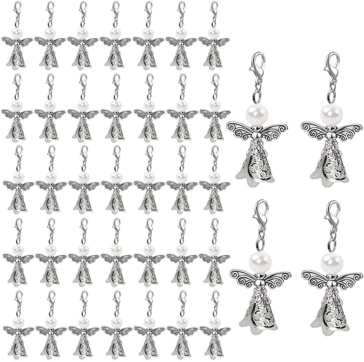 ONF3 - Gastgeschenken Doop Bruiloft - Beschermengel Sleutelhanger - Geluksbrenger Hoefijzer - Communie Souvenirs - Feestartikelen voor Party's