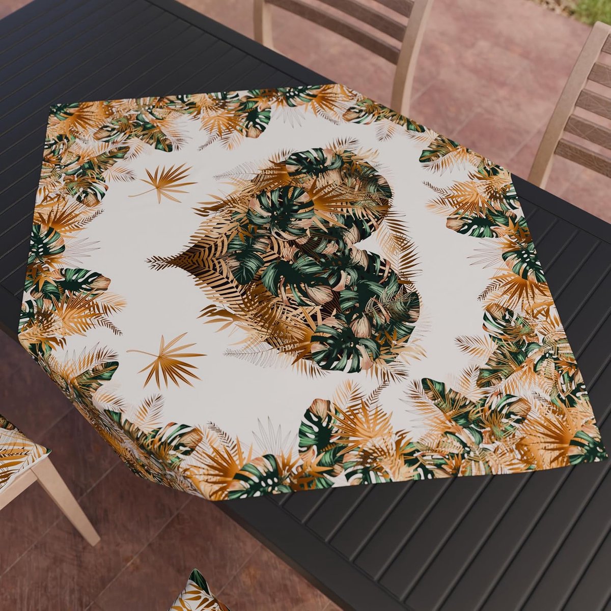 Tafelkleed - Keukentextiel - Tafel Decoratie - Digitale Print - 90 x 90 cm - Bloemen
