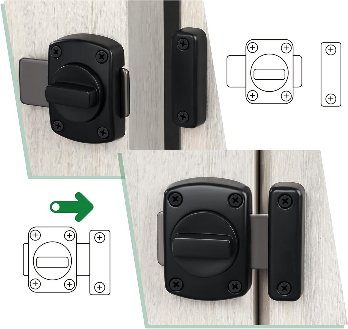 Premium deurslot – door lock - veiligheidsdeurslot - inbraakbeveiliging — cadeau in Cadeau-ideeën - foto 2