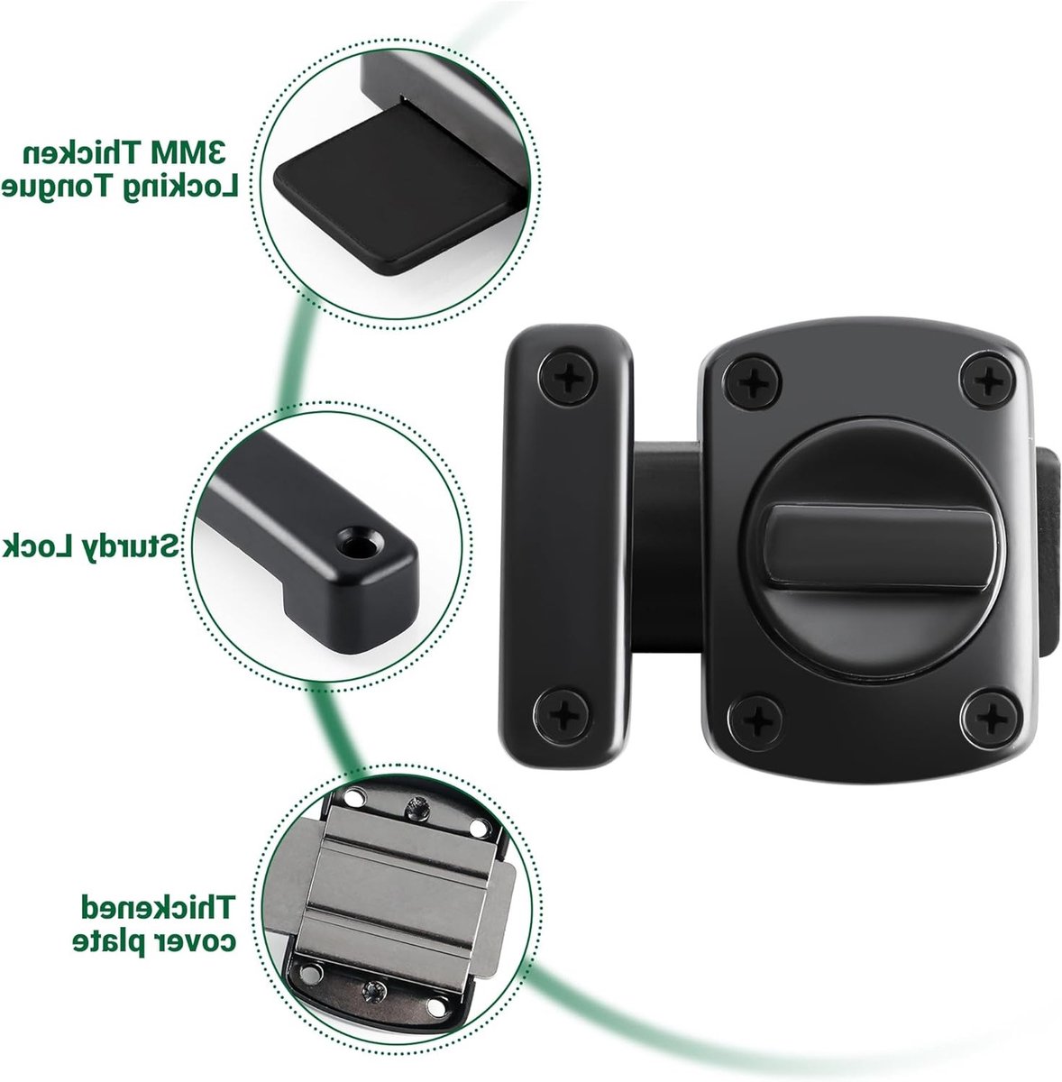 Premium deurslot – door lock - veiligheidsdeurslot - inbraakbeveiliging — cadeau in Cadeau-ideeën - foto 3