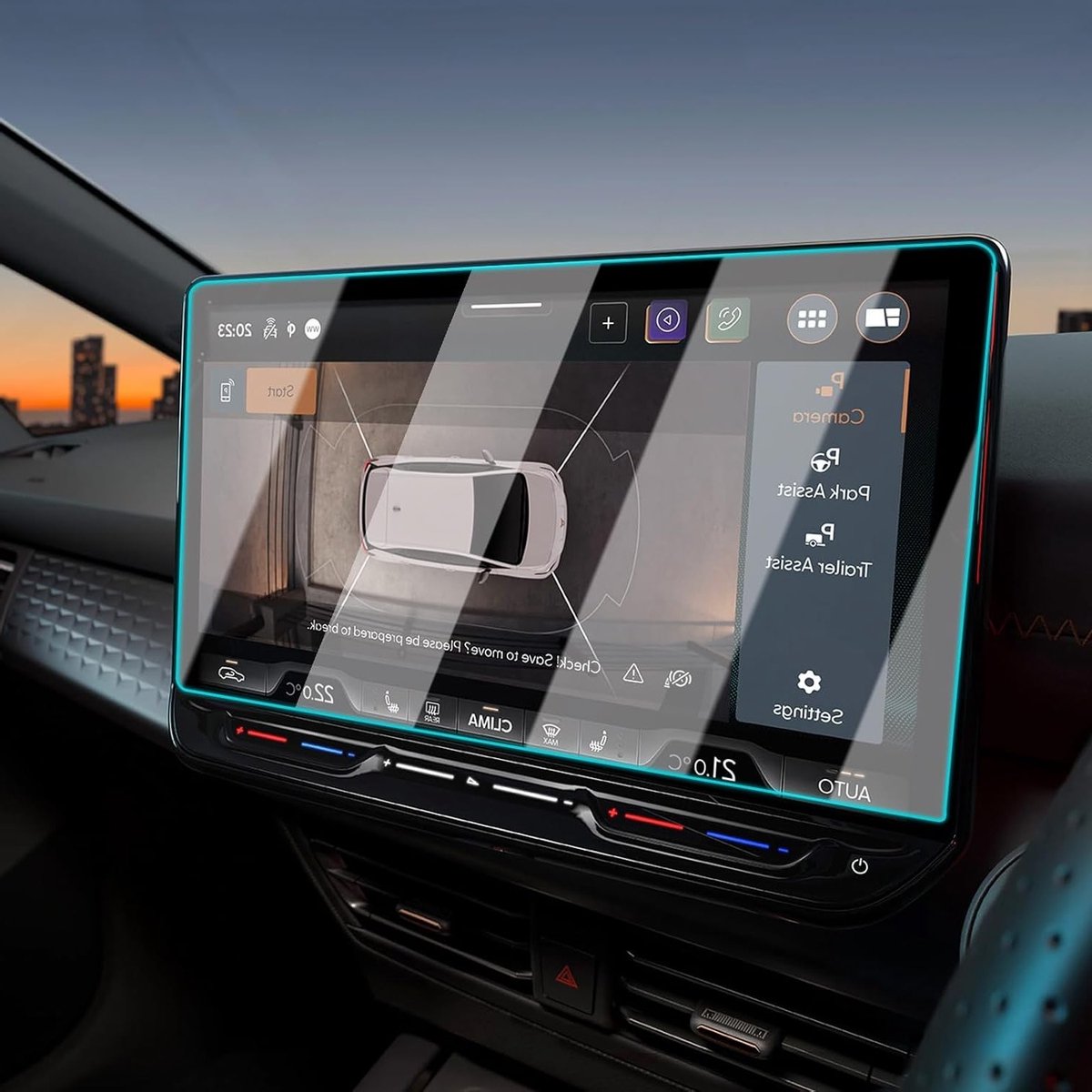 Navigatie displaybeschermfolie voor Cupra Formentor, Leon MK4, Born en Seat Leon ST - Gehard glas, HD krasbestendig, accessoires voor optimale bescherming
