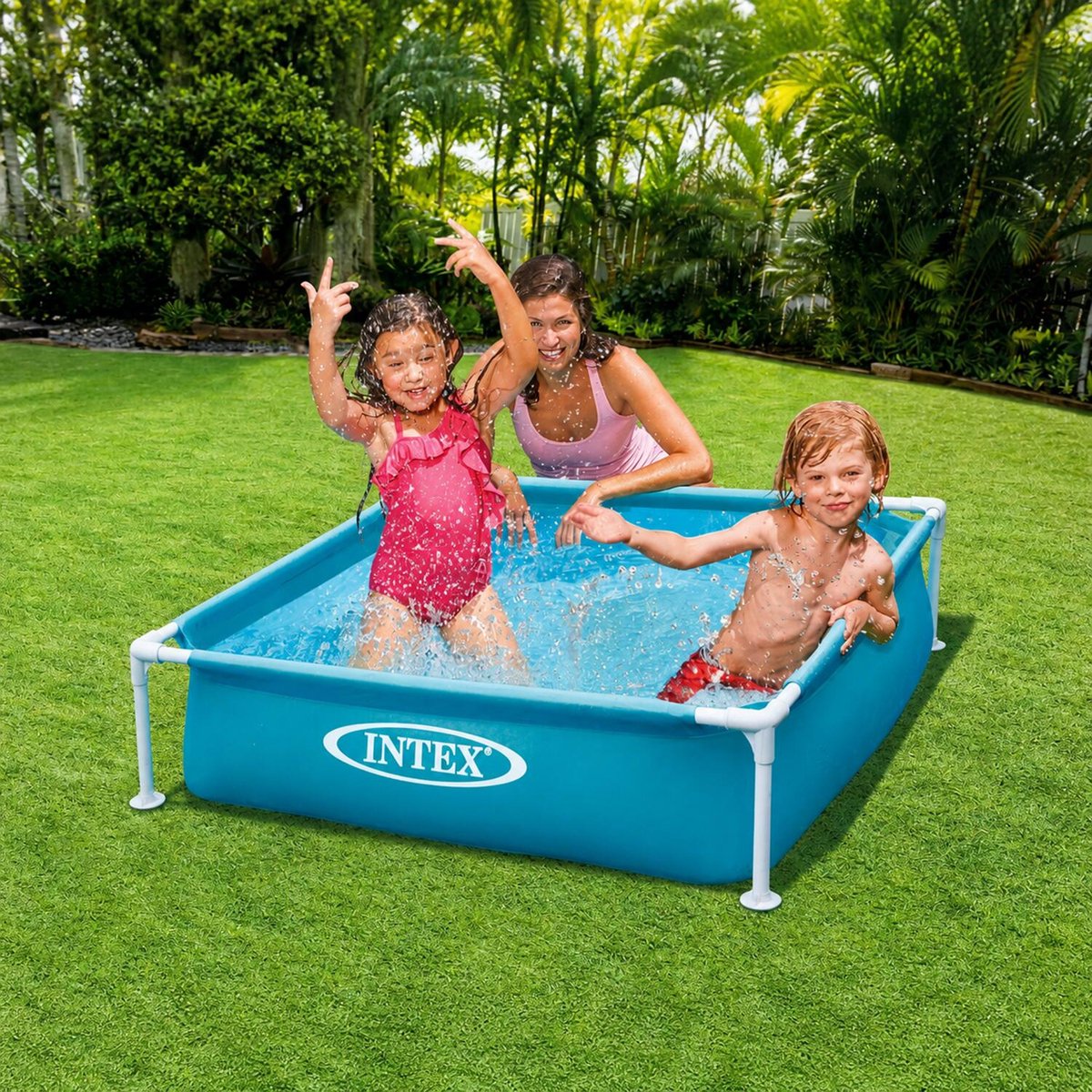 Intex Mini Frame Opzetzwembad - 122 x 122 x 30 cm — afbeelding 20