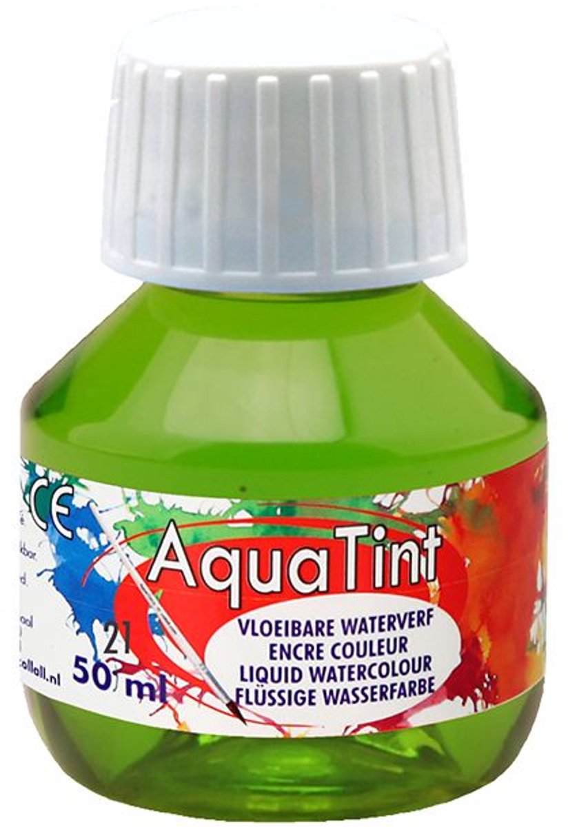 Collall waterverf aqua tint lichtgroen - creatieve verf 50ml.