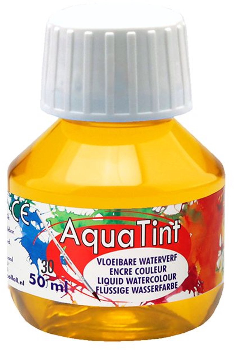 Collall waterverf geel - hobbyverf 50ml voor creatief schilderen.