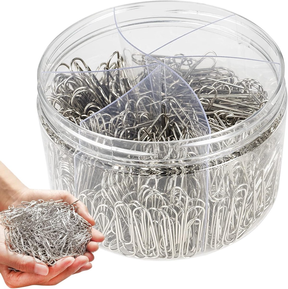 700 Stuks Metaal Paper Clips - Grote Silver Paper Clips - Diverse Maten - Kleine Jumbo Medium Paper Clips voor Kantoor - School en Persoonlijk Gebruik