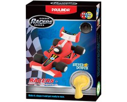 Paulinda klei raceauto speelset - Super Dough 3 kleuren klei.