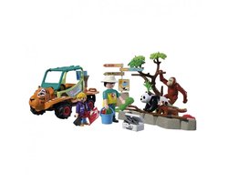 PLAYMOBIL – 72072 – Speelset zooverzorger – voertuig – 62 delen