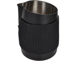 Compacte Melkkannetje van RVS 420 ml zonder Handvat voor Barista, Perfect voor Cappuccino en Latte Art met Nauwkeurige Gietmond