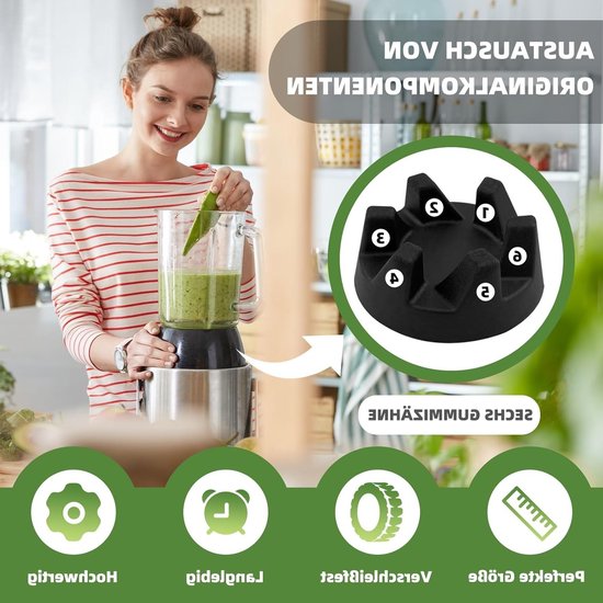 Set van 3 aandrijfwielen voor staande mixer, hoogwaardige materialen, inclusief montage sleutel, perfect voor KSB5 en andere modellen — afbeelding 2