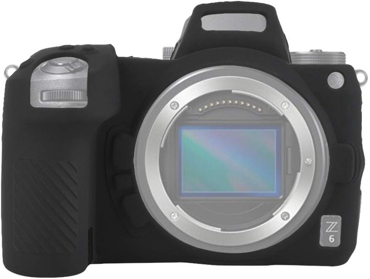 aladdien - Siliconen Camera Beschermhoes - Bescherming voor camera - Zwart - Geschikt voor Nikon Z7 en Z6 - Duurzaam materiaal - Veiligheid voor je ..